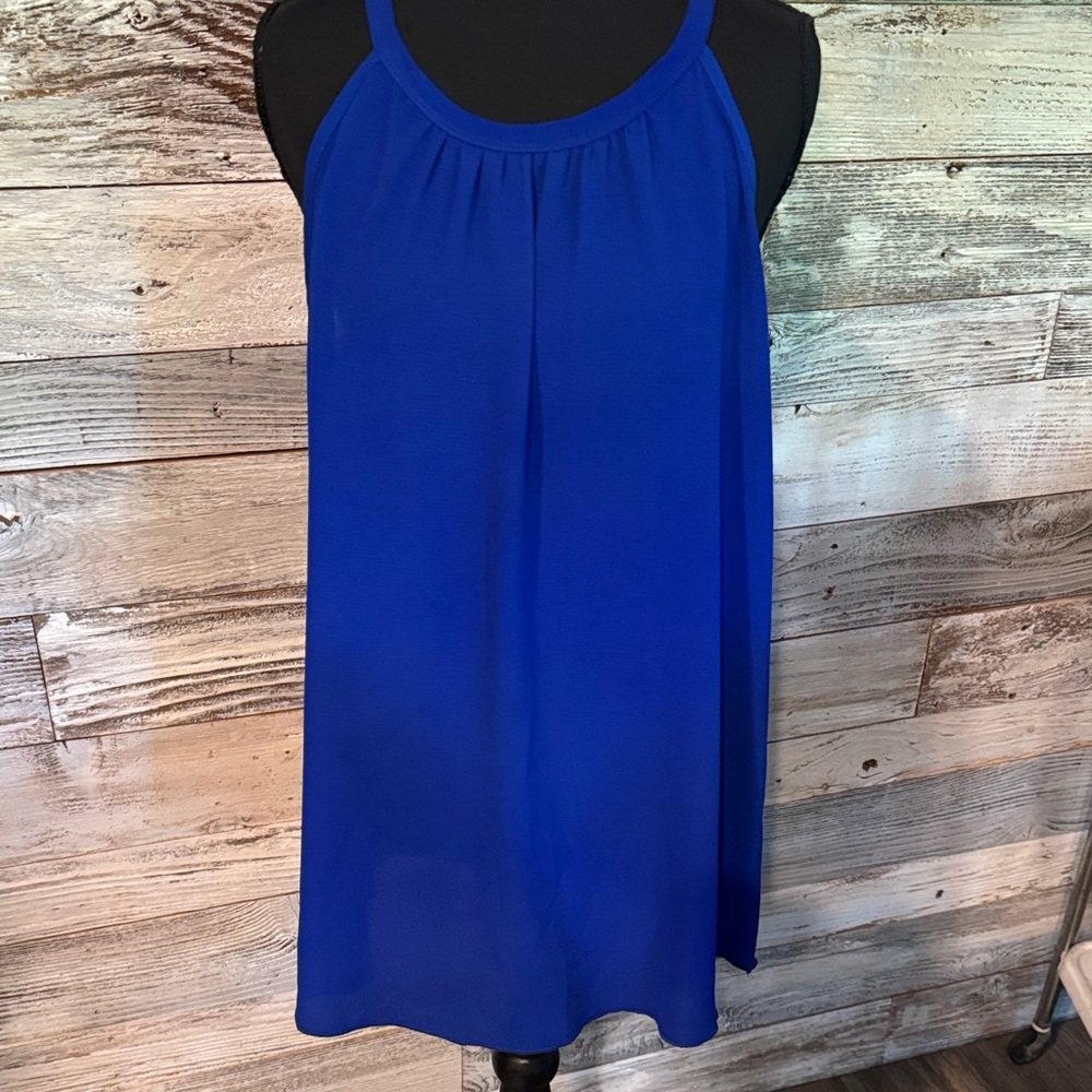 Royal Blue Sleeveless Shirt